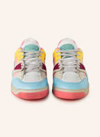 GUCCI Sneaker BASKET, Farbe: CREME/ HELLBLAU/ GELB (Bild 1)