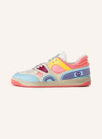 GUCCI Sneaker BASKET, Farbe: CREME/ HELLBLAU/ GELB (Bild 1)