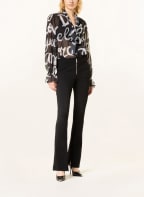 DOLCE & GABBANA Schluppenbluse, Farbe: SCHWARZ/ WEISS/ HELLGRAU (Bild 1)