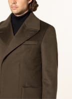TIGER OF SWEDEN Wool coat JEEAN, Color: DARK BROWN (Image 1)