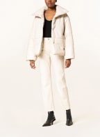 Nanushka Steppjacke HIDE in Lederoptik, Farbe: CREME (Bild 1)