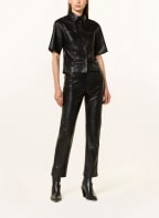 Nanushka Hemdbluse SABINE in Lederoptik, Farbe: SCHWARZ (Bild 1)