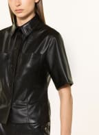 Nanushka Hemdbluse SABINE in Lederoptik, Farbe: SCHWARZ (Bild 1)