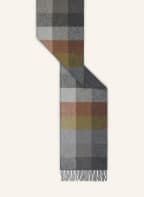 BOSS Schal ACHECK, Farbe: DUNKELORANGE/ GRAU (Bild 1)