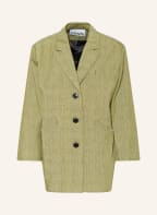 GANNI Oversized-Blazer mit Leinen, Farbe: HELLGRÜN (Bild 1)