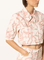 GANNI Cropped-Jeansjacke, Farbe: ECRU (Bild 1)