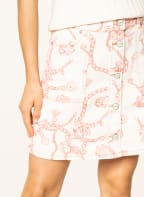 GANNI Denim skirt , Color: CREAM/ SALMON (Image 1)