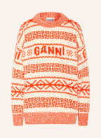GANNI Sweater , Color: ECRU/ ORANGE (Image 1)
