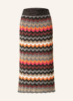 MRS & HUGS Knit skirt with glitter thread, Color: RED/ BLACK/ PINK (Image 1)