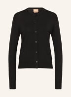 BOSS Strickjacke FADENASIS aus Merinowolle, Farbe: SCHWARZ (Bild 1)