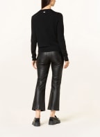 BOSS Strickjacke FADENASIS aus Merinowolle, Farbe: SCHWARZ (Bild 1)