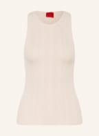 HUGO Stricktop SHARIMANA mit Galonstreifen, Farbe: BEIGE (Bild 1)