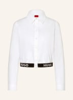 HUGO Cropped shirt blouse ETUSIA, Color: WHITE (Image 1)