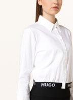 HUGO Cropped shirt blouse ETUSIA, Color: WHITE (Image 1)