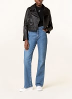 HUGO Leather jacket LEVOANA, Color: BLACK (Image 1)