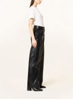 HUGO Pants HEREDE in leather look , Color: BLACK (Image 1)