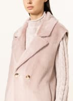MRS & HUGS Kunstpelz-Weste, Farbe: TAUPE (Bild 1)