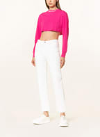 Palm Angels Cropped long sleeve shirt, Color: FUCHSIA (Image 1)