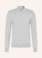 Filippa K Knit polo shirt regular fit with merino wool, Color: LIGHT GRAY (Image 1)