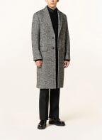 VALENTINO Wool coat with rivets , Color: BLACK/ WHITE (Image 1)