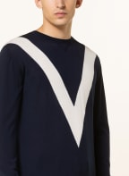 VALENTINO Sweater , Color: DARK BLUE/ ECRU (Image 1)