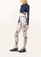 FENDI Cropped long sleeve shirt FENDIRAMA with cut-outs, Color: DARK BLUE (Image 1)