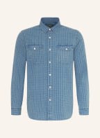 POLO RALPH LAUREN Hemd Classic Fit mit Leinen, Farbe: BLAU/ CREME (Bild 1)