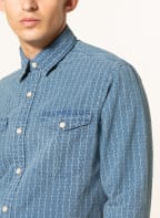 POLO RALPH LAUREN Hemd Classic Fit mit Leinen, Farbe: BLAU/ CREME (Bild 1)