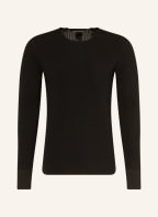 hannes roether Sweater TO10M made of merino wool, Color: BLACK (Image 1)