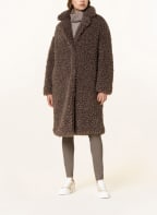 lilienfels Daunenmantel in Teddyfell-Optik, Farbe: TAUPE (Bild 1)