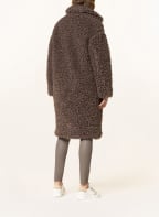 lilienfels Daunenmantel in Teddyfell-Optik, Farbe: TAUPE (Bild 1)