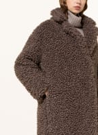lilienfels Daunenmantel in Teddyfell-Optik, Farbe: TAUPE (Bild 1)