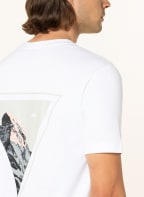BOSS T-shirt TEETRURY, Color: WHITE/ TAUPE/ GRAY (Image 1)