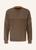 BOSS Sweatshirt WETWILL im Materialmix, Farbe: OLIV (Bild 1)