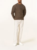 BOSS Sweatshirt WETWILL im Materialmix, Farbe: OLIV (Bild 1)