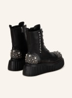 AGL Lace-up boots IGGY CHRYSTAL, Color: BLACK/ SILVER (Image 1)