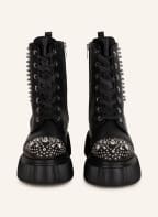 AGL Lace-up boots IGGY CHRYSTAL, Color: BLACK/ SILVER (Image 1)