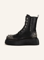 AGL Lace-up boots IGGY CHRYSTAL, Color: BLACK/ SILVER (Image 1)