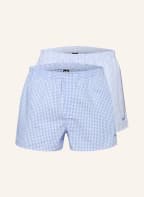 BOSS 2er-Pack Web-Boxershorts, Farbe: HELLBLAU/ WEISS (Bild 1)