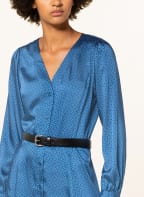 MICHAEL KORS Shirt dress in satin, Color: BLUE (Image 1)