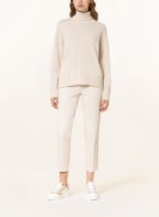 PESERICO Rollkragenpullover mit Alpaka und Schmucksteinen, Farbe: BEIGE (Bild 1)