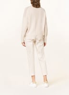 PESERICO Rollkragenpullover mit Alpaka und Schmucksteinen, Farbe: BEIGE (Bild 1)