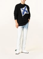 Off-White Pullover, Farbe: DUNKELBLAU/ WEISS/ BLAU (Bild 1)