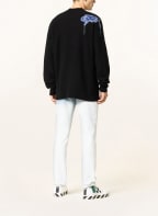 Off-White Pullover, Farbe: DUNKELBLAU/ WEISS/ BLAU (Bild 1)