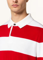 MAERZ MUENCHEN Knit polo shirt, Color: ECRU/ DARK RED (Image 1)