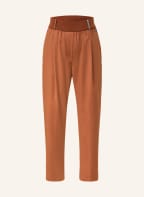 FABIANA FILIPPI 7/8 trousers with decorative gems , Color: BROWN (Image 1)