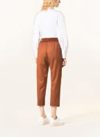 FABIANA FILIPPI 7/8 trousers with decorative gems , Color: BROWN (Image 1)