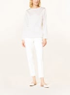 FABIANA FILIPPI Blusenshirt aus Seide mit Pailletten, Farbe: ECRU (Bild 1)