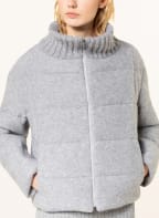 FABIANA FILIPPI Quilted jacket with merino wool and sequins, Color: GRAY (Image 1)