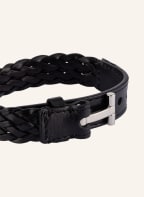 TOM FORD Lederarmband, Farbe: SCHWARZ/ SILBER (Bild 1)
